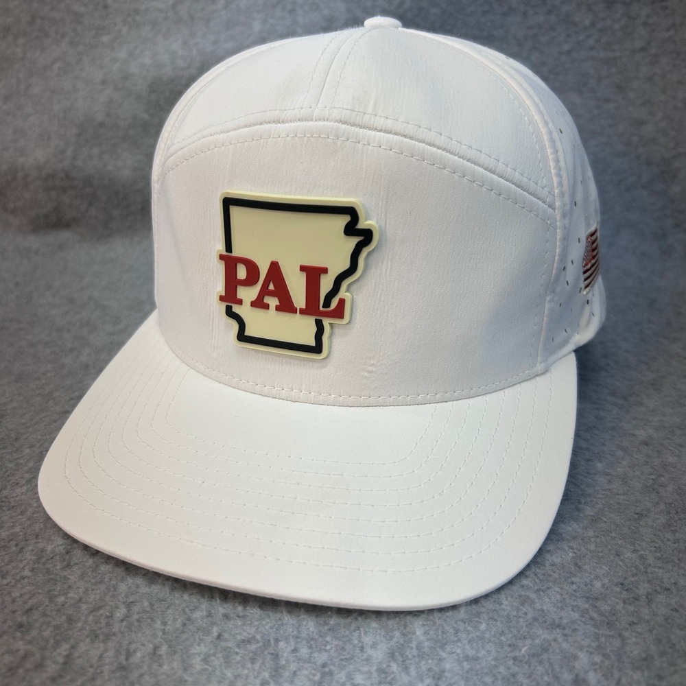 PAL Arkansas Patch Mens White Richardson Hat Cops N Kids Snapback OSFA